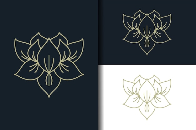 Abstraktes lotus-logo