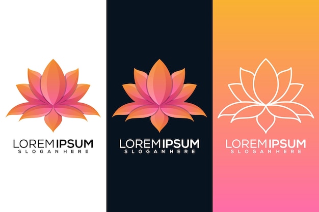 Abstraktes lotus-logo