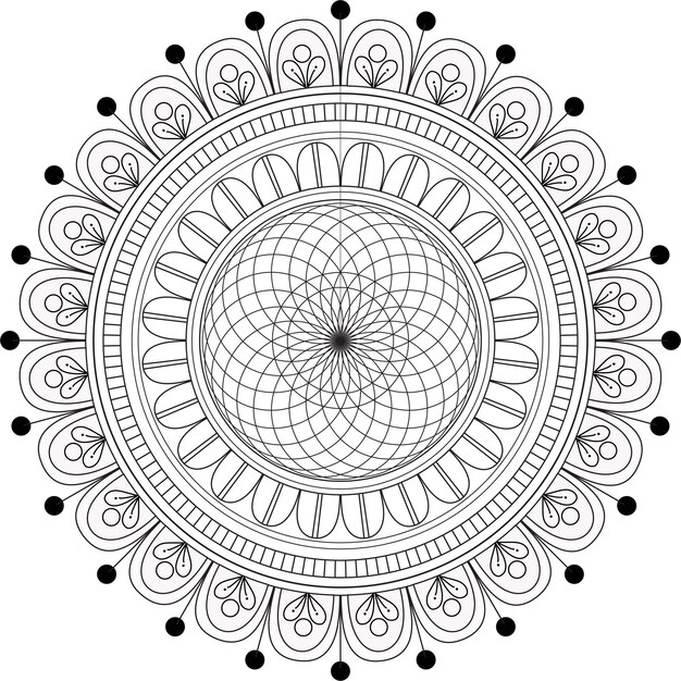 Abstraktes mandala-design