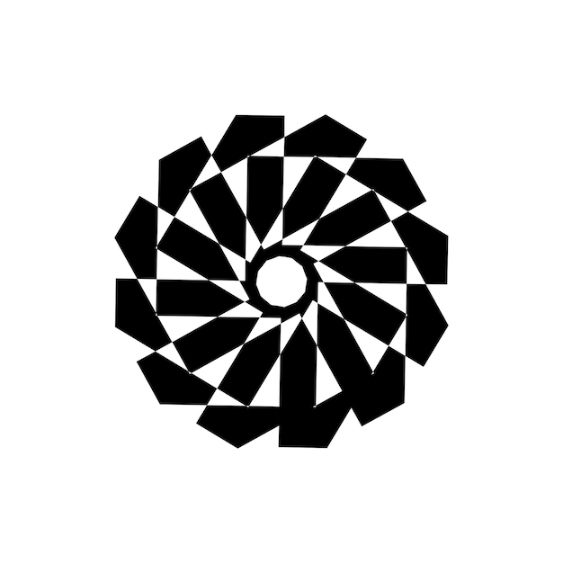 Vektor abstraktes mandala-logo