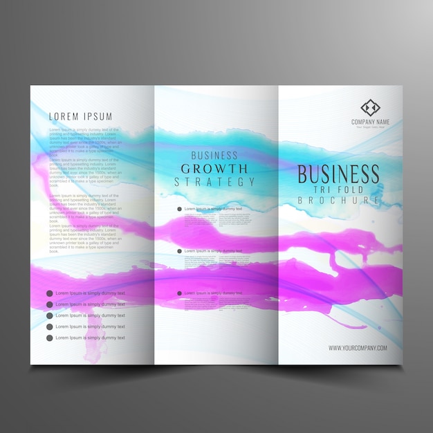 Vektor abstraktes modernes trifold business broschüre design