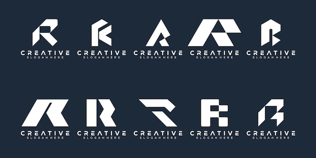 Abstraktes Monogramm-Buchstaben-r-Logo-Design