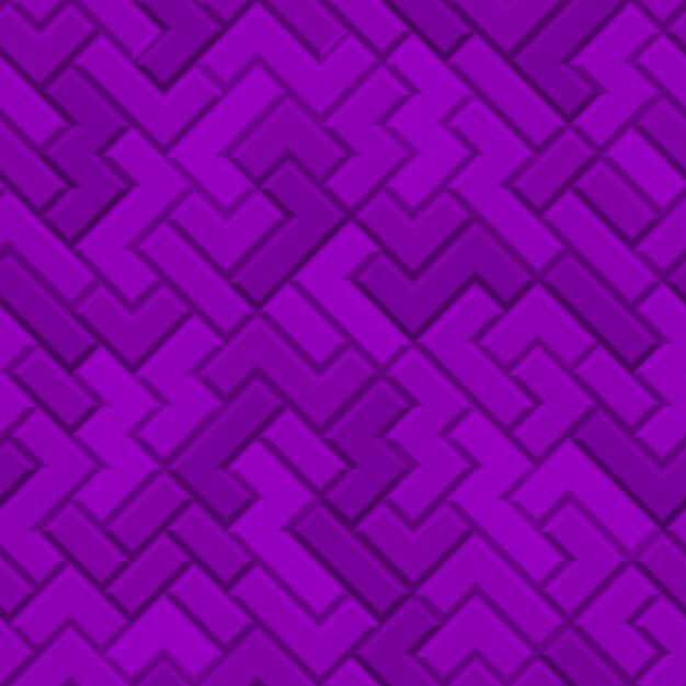 Abstraktes, nahtloses Muster aus Tetris-Blöcken in violetten Farben