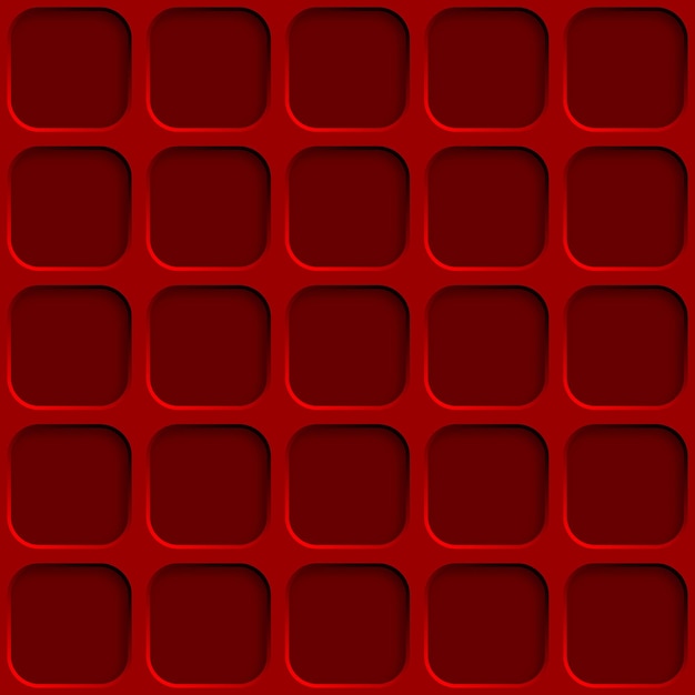 Abstraktes nahtloses Muster mit Quadratlöchern in den roten Farben
