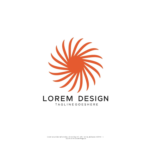 Abstraktes Spiral-Logo-Design