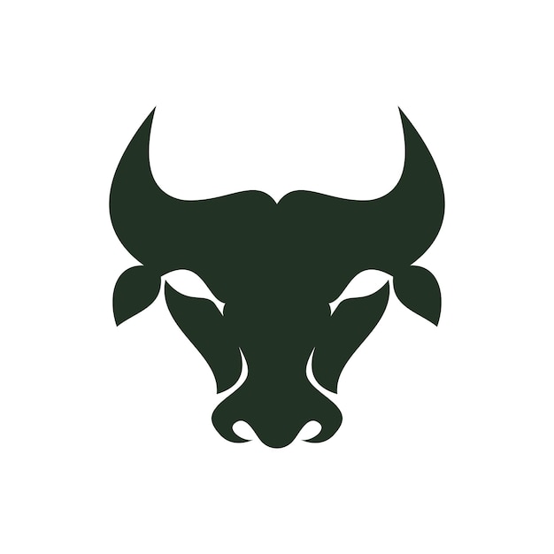 Abstraktes stier-logo, vektorgrafiken, design-symbol-logo