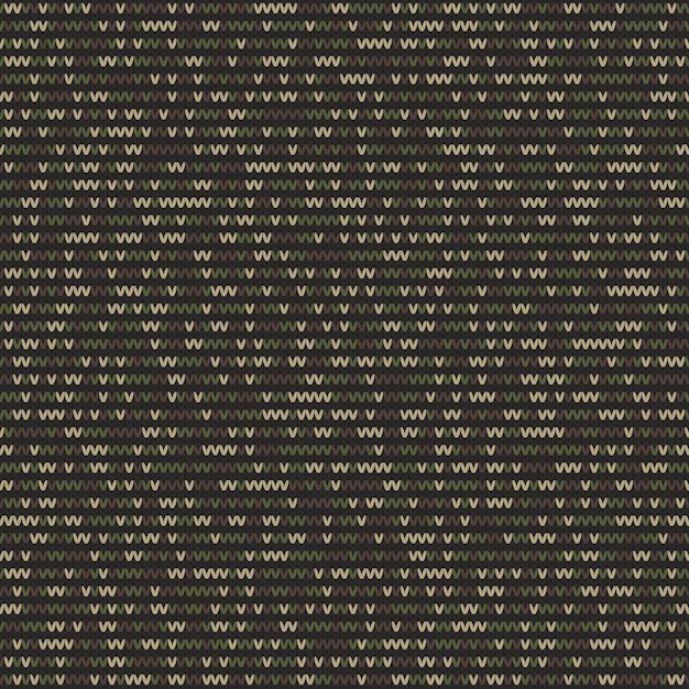 Vektor abstraktes strickmuster im nahtlosen vektorhintergrund der tarnungsart