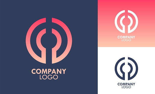 Abstraktes symbol isoliert logo design corporate vector template