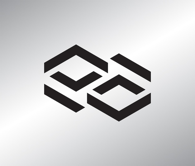 Abstraktes Vektorsymbol des Logo-Designs