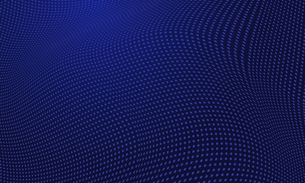 Abstraktes Wellen-Punkte-Muster dunkler Technologie-Hintergrund