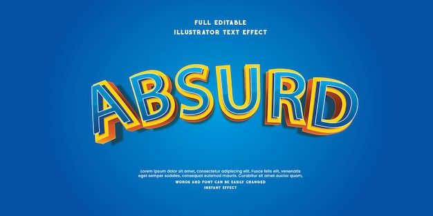 Absurder Texteffekt