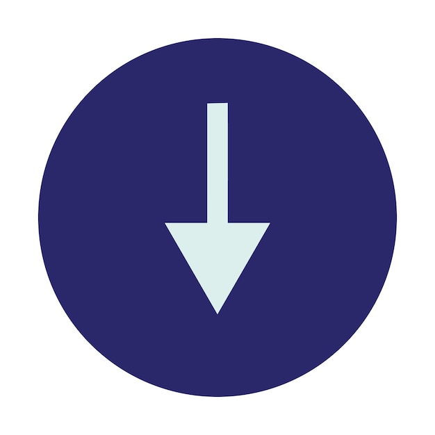 Abwärts-Pfeil-Symbol
