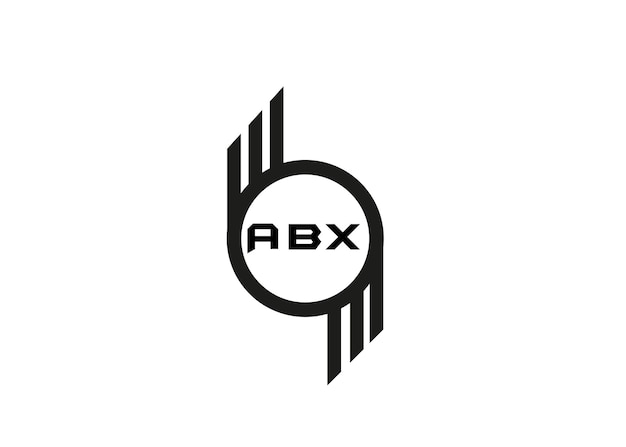 Vektor abx-buchstabenvektordesign mit weißem hintergrund abx-symbol und logo.