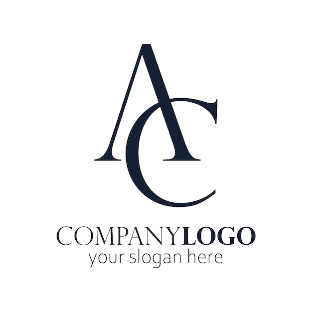 AC-Monogramm-Logo elegant