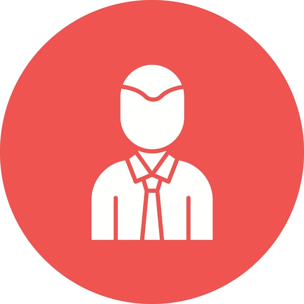 Account Executive Männliches Ikonen-Vektorbild Kann für Modelagenturen verwendet werden