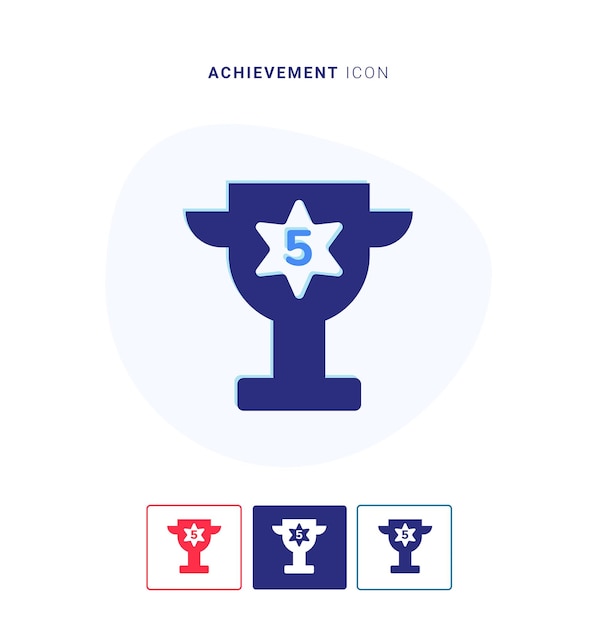 Achievement-icon-logo und vektorvorlage