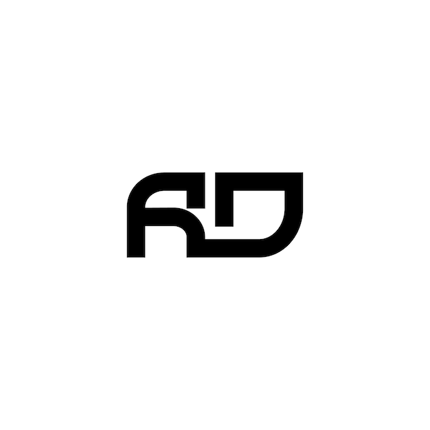 Ad-monogramm-logo-design, buchstabe, text, name, symbol, monochromes logo, alphabet-zeichen, einfaches logo