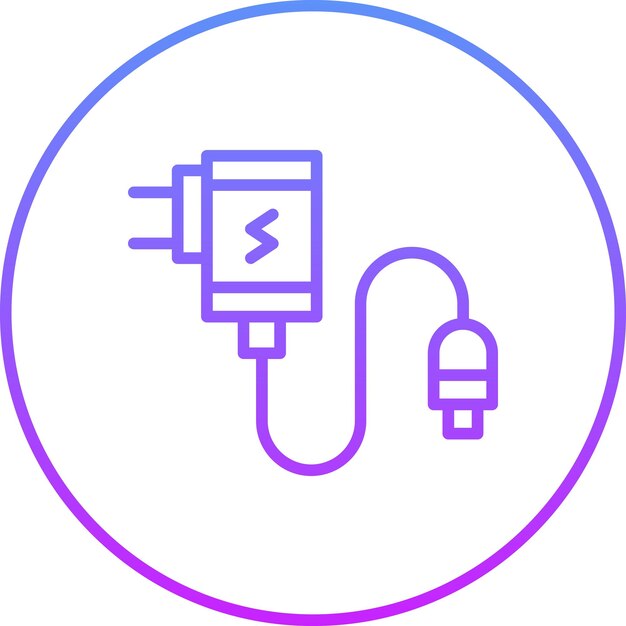 Adapter-Vektor-Symbol-Illustration von Computer- und Hardware-Symbole