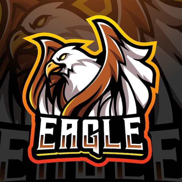 Adler-Esport-Maskottchen-Logo-Design