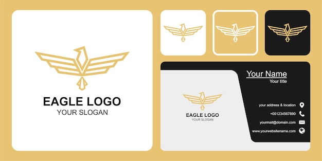 Adler-logo-design und visitenkarte