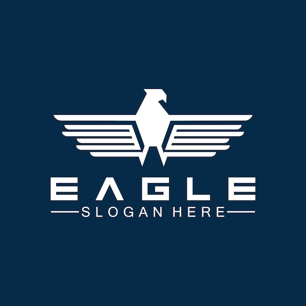 Adler-Logo-Vektor-Design Falke-Logo-Vorlage Falke-Illustration