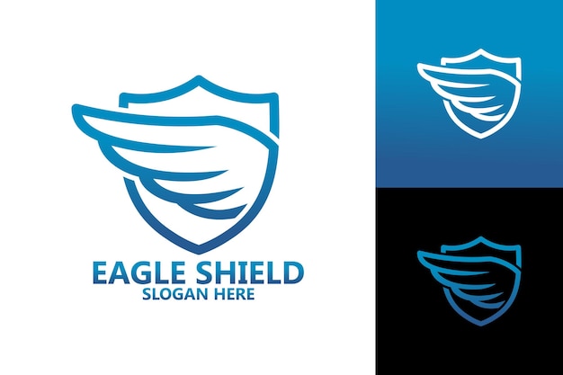 Adler schild logo template design vektor, emblem, designkonzept, kreatives symbol, icon