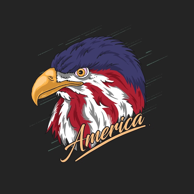 Adlerkopf Amerika Illustration