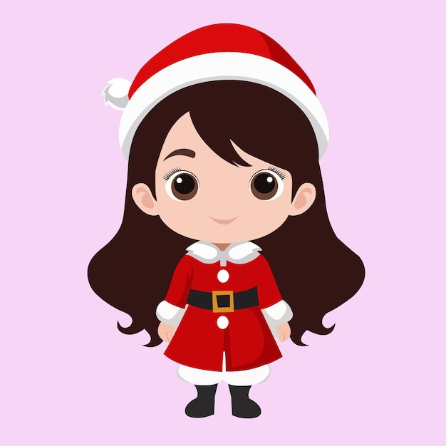 Adorable Joyful eine Vektorillustration des Weihnachtsmanns