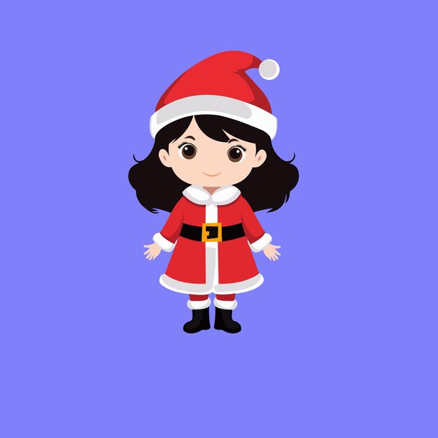 Adorable Joyful eine Vektorillustration des Weihnachtsmanns