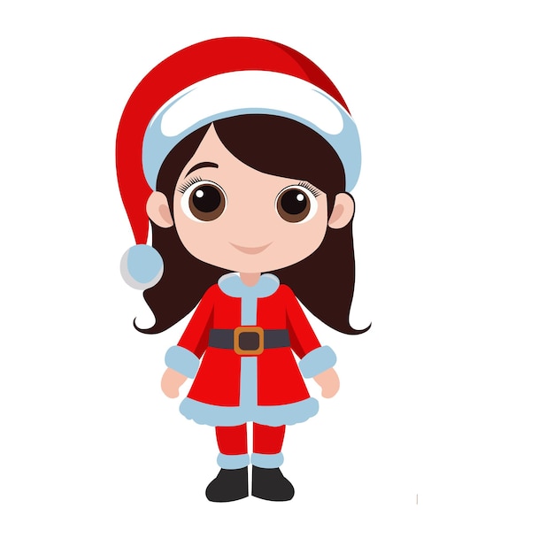 Adorable Joyful eine Vektorillustration des Weihnachtsmanns