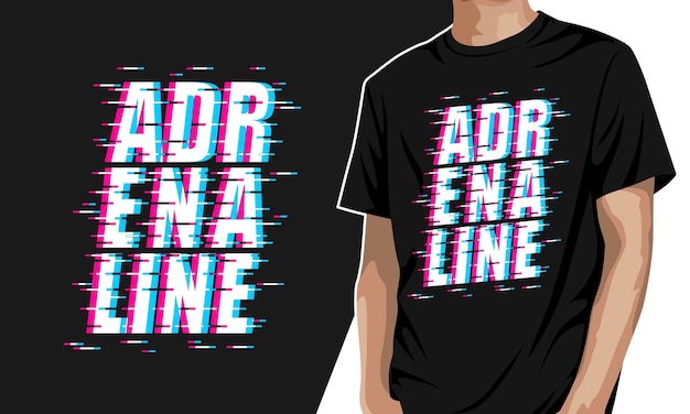 Adrenalin - grafisches t-shirt