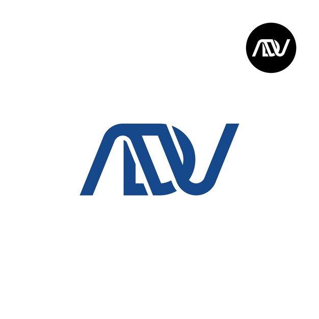 Vektor adv buchstaben-monogramm-logo-design