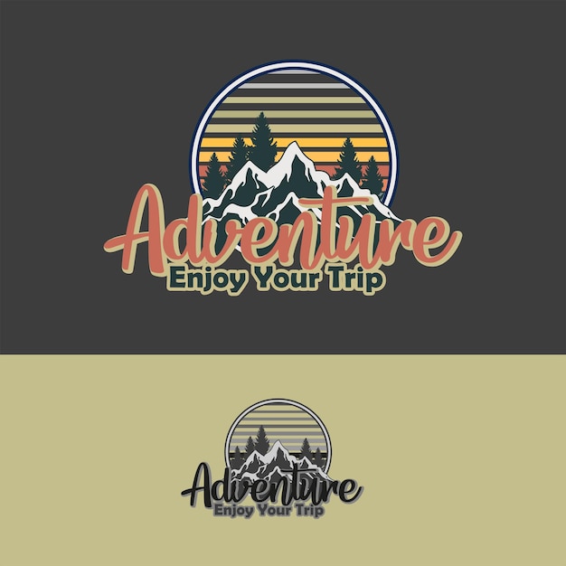 Adventure-logo-design-vorlage-vektor-illustration