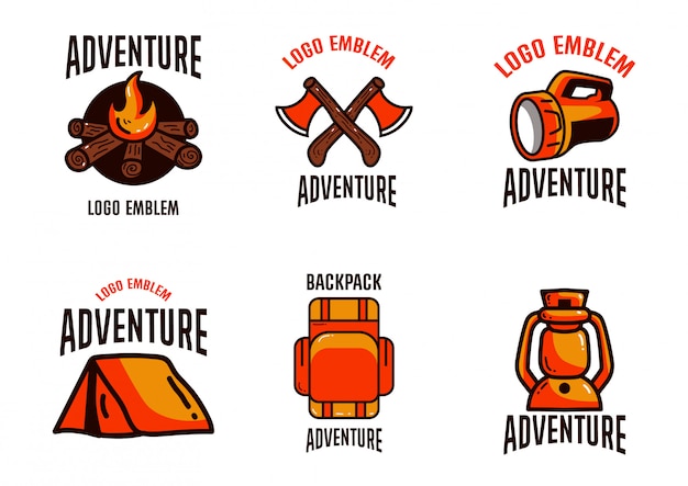 Adventure set template logo