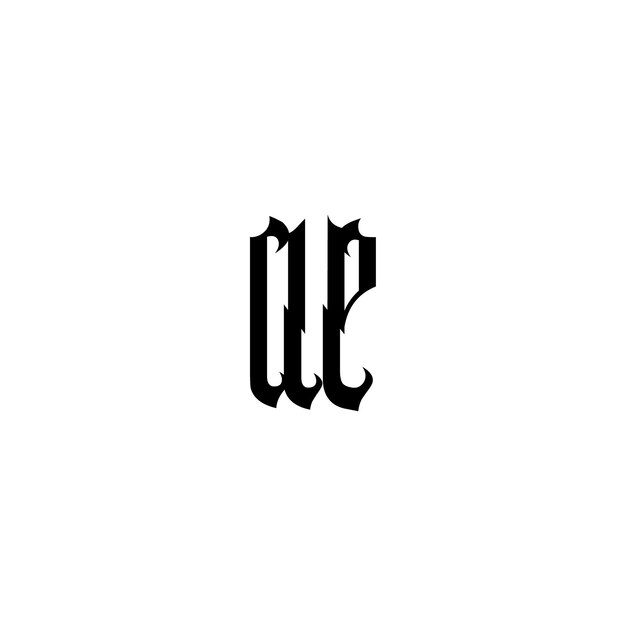 AE-Monogramm-Logo-Design, Buchstabe, Text, Name, Symbol, monochromes Logo, Alphabet-Zeichen, einfaches Logo