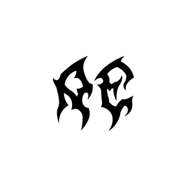 AE-Monogramm-Logo-Design, Buchstabe, Text, Name, Symbol, monochromes Logo, Alphabet-Zeichen, einfaches Logo