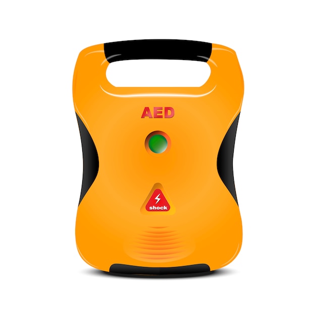 AED-Gerät isoliert