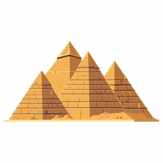Ägyptische pyramiden zeichentrickfilm wüste wahrzeichen
