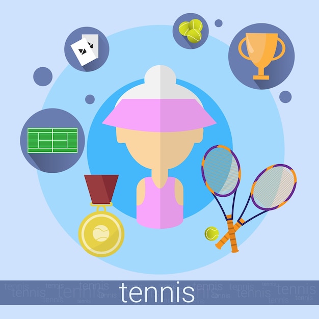 Ältere frau tennis player icon