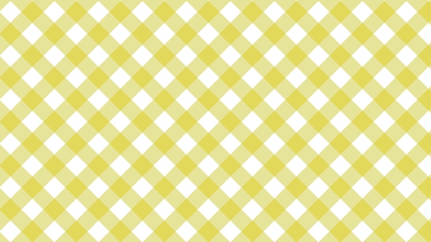 Ästhetische niedliche gelbe gingham-karo-karo-schachbrett-nahtlose muster-hintergrundillustration perfekt für tapetenhintergrund-postkarten-hintergrundbanner