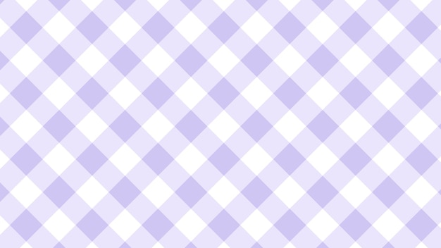 Ästhetische niedliche pastelllila diagonal-gingham-schachbrettmuster-hintergrundillustration perfekt für hintergrundtapeten-postkarten-hintergrundbanner