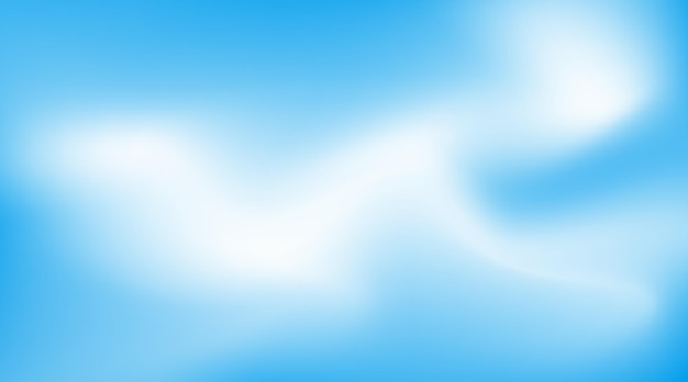 Ästhetischer blau-weißer Himmel-Hintergrund Sommerzeit blau-pastellfarbener Vektorbanner