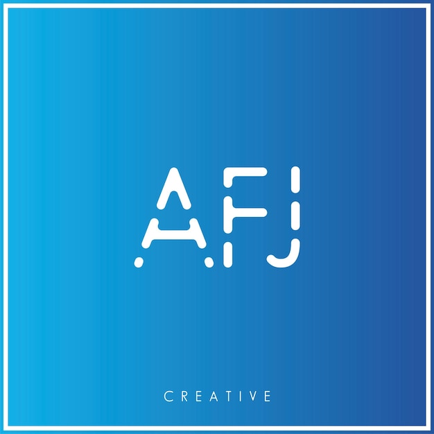 AFJ Creative Vector Latter Logo Design Minimal Latter Logo Premium Vector Illustration Monogram (Vektor-Illustration-Monogram) ist ein Modus für die Gestaltung von Vektor-Logo-Designs.