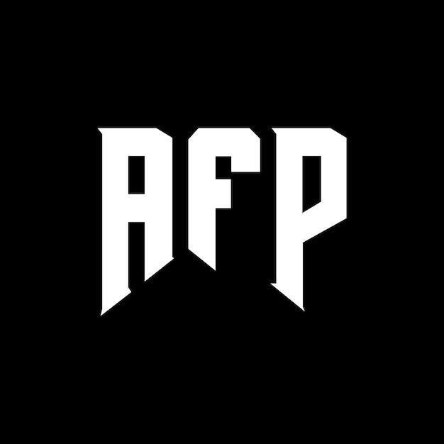 AFP-Logo-Design für ein Technologieunternehmen, schwarz-weiß-Farbkombination, AFP-Vektor-Logo, AFP-Ikonen, AFP-Alphabet, AFP-Typografie