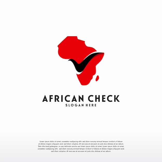 African check-logo-vorlage