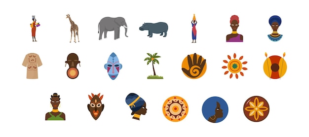 Afrika-flat-icon-pack