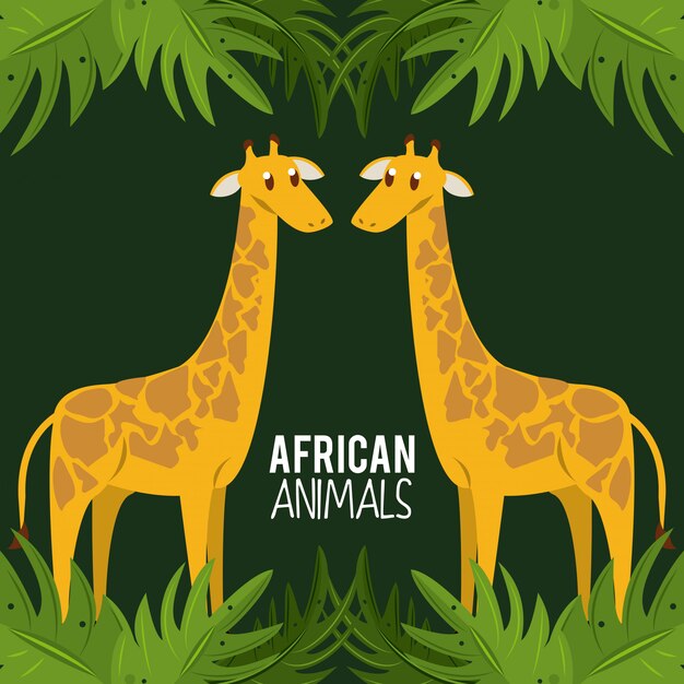 Afrikanische tiere cartoon