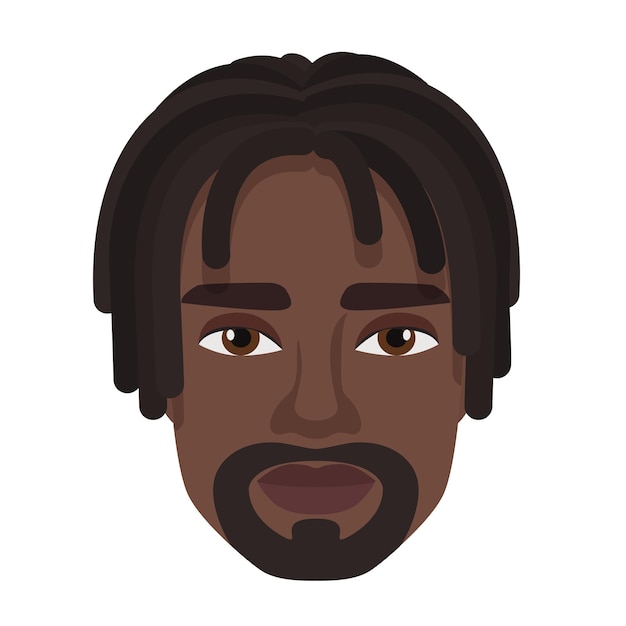 Afro-bärtiger Mann