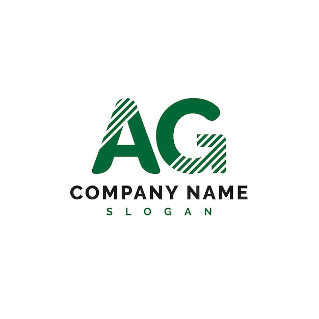 AG Logo Design AG Buchstabe Logo Icon Vektor Illustration Vektor