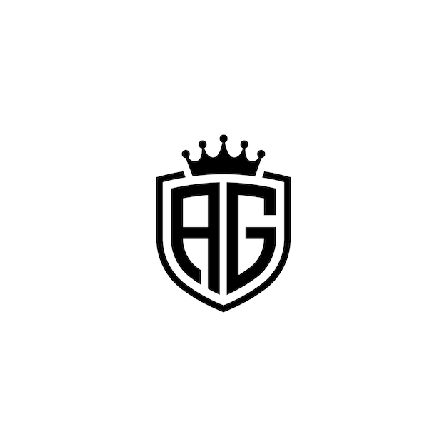 AG-Monogramm-Logo-Design, Buchstabe, Text, Name, Symbol, einfarbig, Logo, Alphabet, Zeichen, einfaches Logo